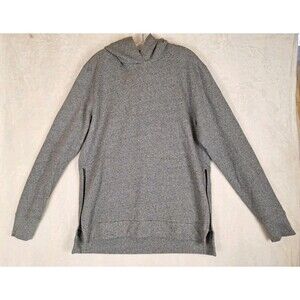 John Elliott Sz 5 2XL Fits XL Slim Hoodie Villain Side Zips Heather Sweatshirt